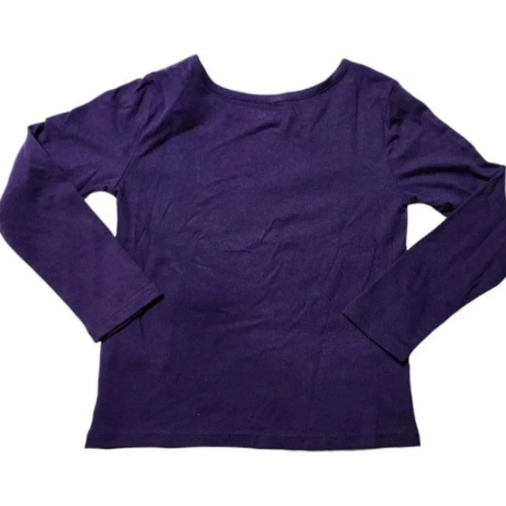 Kid's The Children's Place Flip Sequin Ghost Halloween Purple Top.